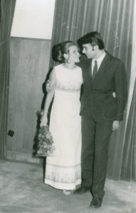 Stela Enache si Florin Bogardo, in ziua casatoriei lor - 8 septembrie 1971