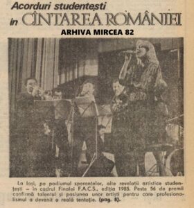 Din revista "Viața Studențească" (1985). Arhiva Mircea Nicolau.