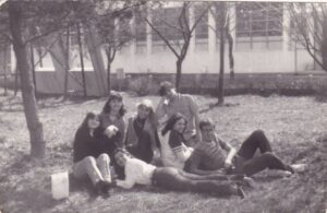 Alături de colegii din corul "Vox Maris", la Pitești. Fotografie preluată de pe pagina Facebook a Corului Vox Maris